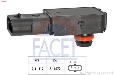 Датчик давления, усилитель тормозной системы FACET 10.3346