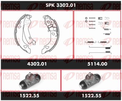 Bremžu komplekts, Trumuļu bremzes REMSA SPK 3302.01