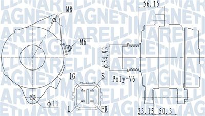Генератор MAGNETI MARELLI 063732027010