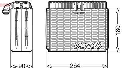 Испаритель, кондиционер DENSO DEV01002