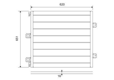 Kondensators, Gaisa kond. sistēma VALEO 815127