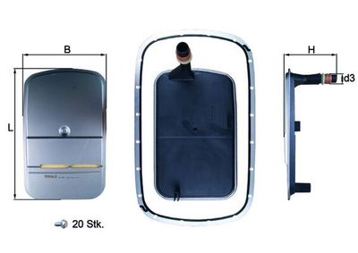 Hidrofiltrs, Automātiskā pārnesumkārba MAHLE HX159KIT