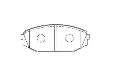 Комплект тормозных колодок, дисковый тормоз KAVO PARTS KBP-2064