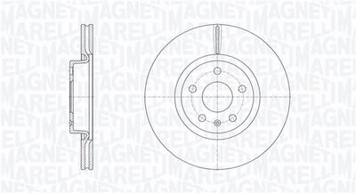 Тормозной диск MAGNETI MARELLI 361302040679
