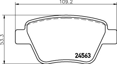 Bremžu uzliku kompl., Disku bremzes HELLA PAGID 8DB 355 014-021
