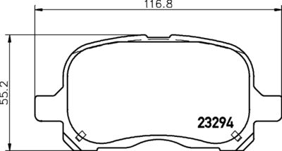 Bremžu uzliku kompl., Disku bremzes HELLA PAGID 8DB 355 009-251