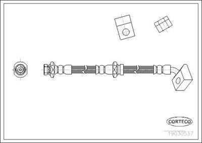 Тормозной шланг CORTECO 19030537
