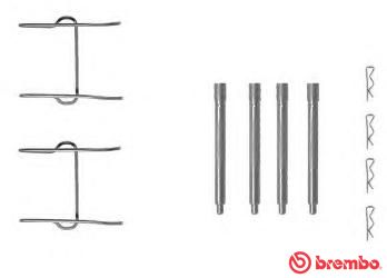 Комплектующие, колодки дискового тормоза BREMBO A 02 281