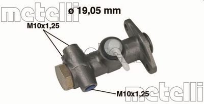 Galvenais bremžu cilindrs METELLI 05-0010