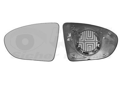 Spoguļstikls, Ārējais atpakaļskata spogulis VAN WEZEL 3388837