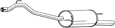 Izplūdes gāzu trokšņa slāpētājs (pēdējais) BOSAL 283-461