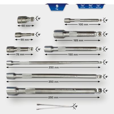 Pagarinātāju komplekts, Muciņatslēga KS TOOLS BT020009