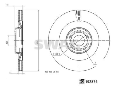 Bremžu diski SWAG 33 11 1021