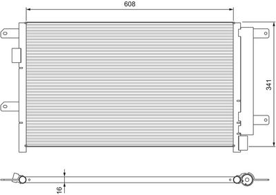 Kondensators, Gaisa kond. sistēma VALEO 815089