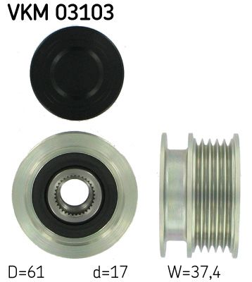 Ģeneratora brīvgaitas mehānisms SKF VKM 03103
