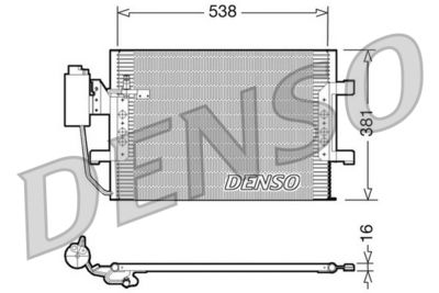 Конденсатор, кондиционер DENSO DCN17025
