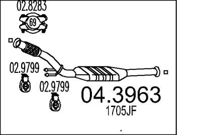 Katalizators MTS 04.3963