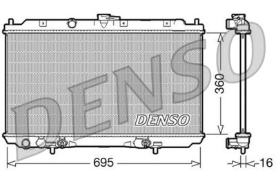 Radiators, Motora dzesēšanas sistēma DENSO DRM46024
