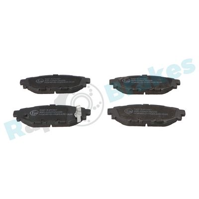Bremžu uzliku kompl., Disku bremzes RAP BRAKES R-P1167