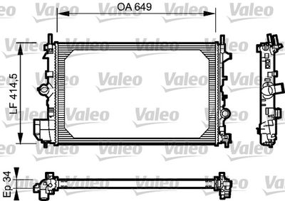 Radiators, Motora dzesēšanas sistēma VALEO 734412