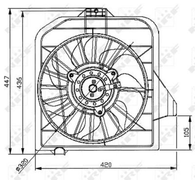 Ventilators, Motora dzesēšanas sistēma NRF 47032