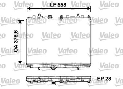 Radiators, Motora dzesēšanas sistēma VALEO 734398
