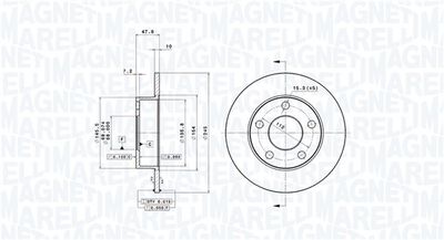 Тормозной диск MAGNETI MARELLI 360406012801
