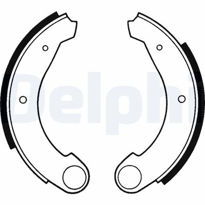 Комплект тормозных колодок DELPHI LS1159