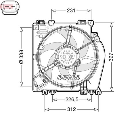 Ventilators, Motora dzesēšanas sistēma DENSO DER46002