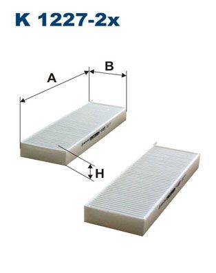 Фильтр, воздух во внутренном пространстве FILTRON K 1227-2x