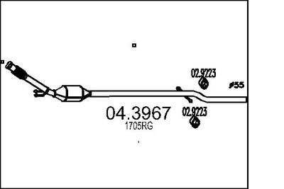 Катализатор MTS 04.3967