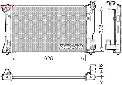 Radiators, Motora dzesēšanas sistēma DENSO DRM50118