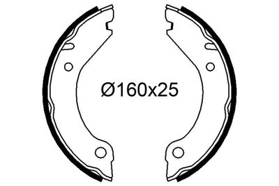 Комплект тормозных колодок VALEO 564263