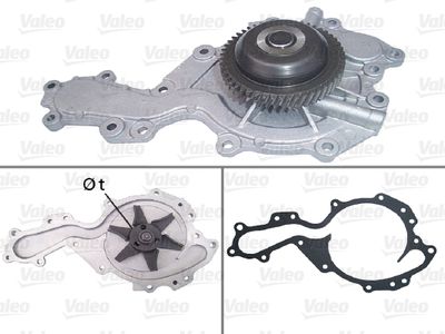 Ūdens sūknis, dzinēja dzesēšana VALEO 506728