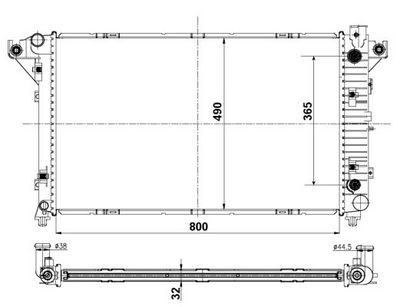 Radiators, Motora dzesēšanas sistēma NRF 50248