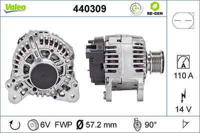 Генератор VALEO 440309