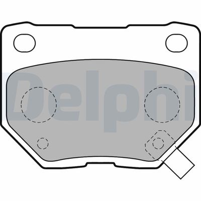 Комплект тормозных колодок, дисковый тормоз DELPHI LP1780
