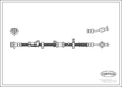 Bremžu šļūtene CORTECO 19032293