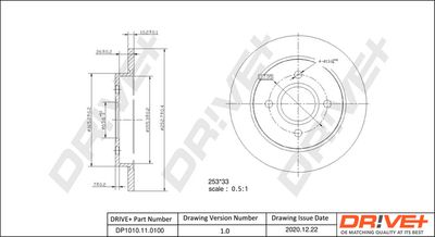 Тормозной диск Dr!ve+ DP1010.11.0100