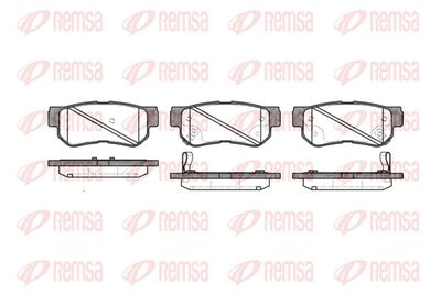 Комплект тормозных колодок, дисковый тормоз REMSA 0746.32