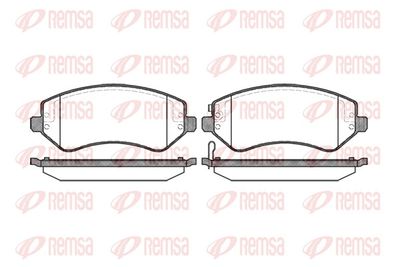 Комплект тормозных колодок, дисковый тормоз REMSA 0807.02