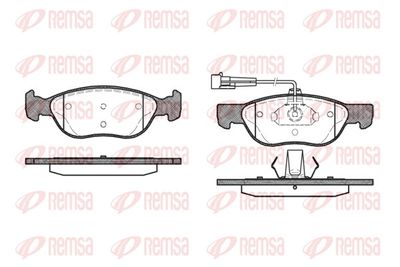 Bremžu uzliku kompl., Disku bremzes REMSA 0587.12