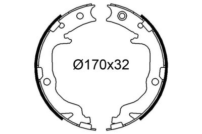 Bremžu loku komplekts VALEO 564241