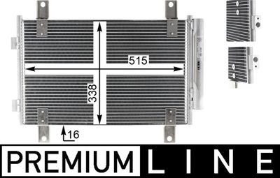 Конденсатор, кондиционер MAHLE AC 833 000P