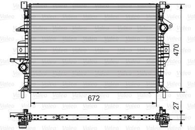 Radiators, Motora dzesēšanas sistēma VALEO 735552