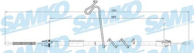 Тросик, cтояночный тормоз SAMKO C0286B