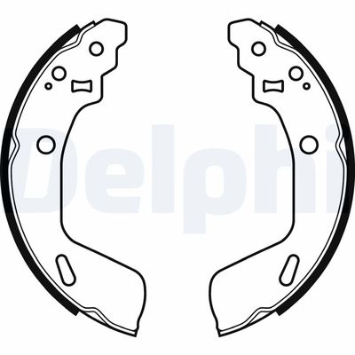 Комплект тормозных колодок DELPHI LS2073