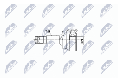 Šarnīru komplekts, Piedziņas vārpsta NTY NPZ-CT-023