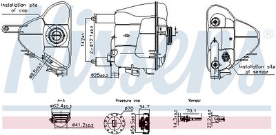 Kompensācijas tvertne, Dzesēšanas šķidrums NISSENS 996191