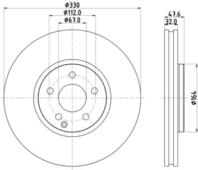 Bremžu diski HELLA PAGID 8DD 355 120-961